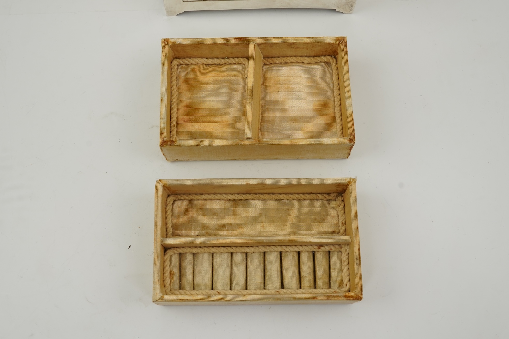 An Edwardian silver mounted jewellery casket, by William Neale & Son Ltd